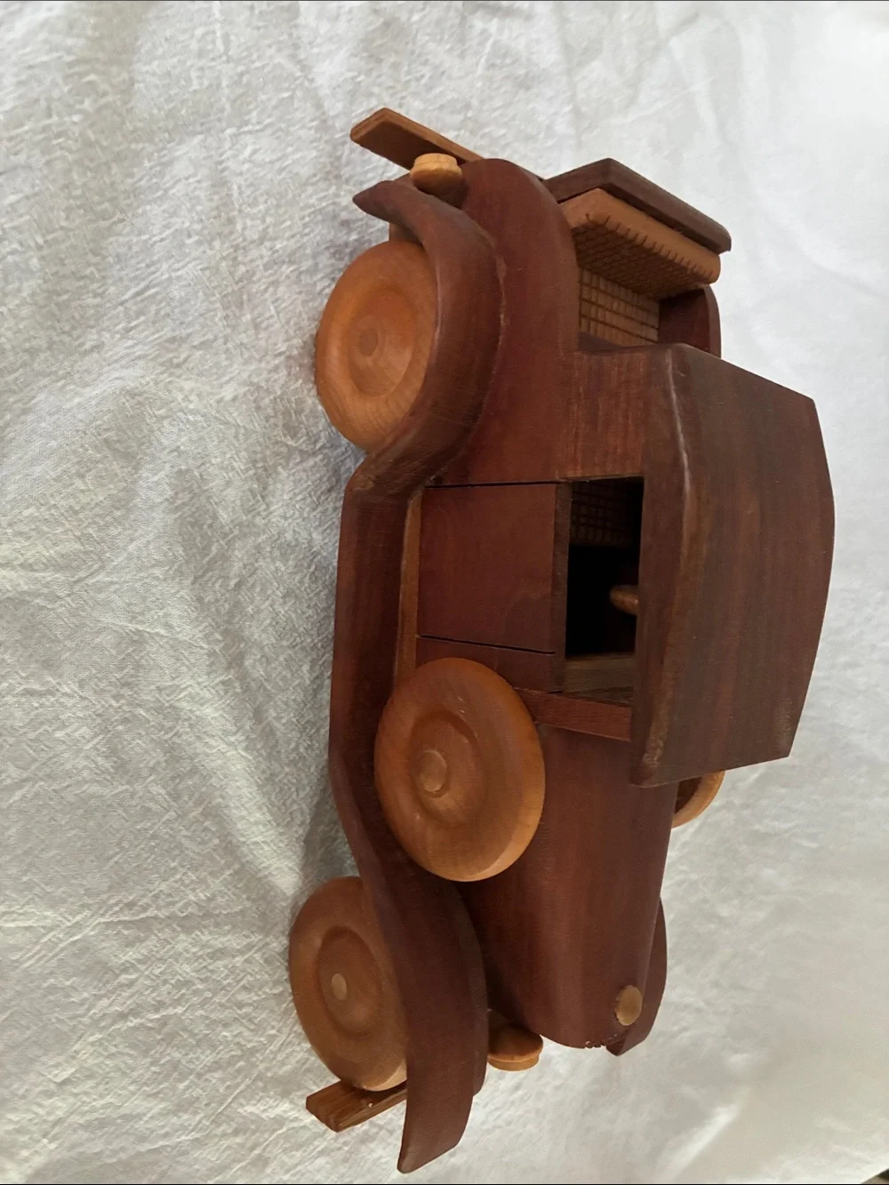 Wooden Vintage Toy Car - Brown